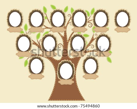 Family Tree Frames Empty For Your Input Vector Illustration Stock Share On Empty Family Tree Template Empty Frames Photos Stock Vector 656586004