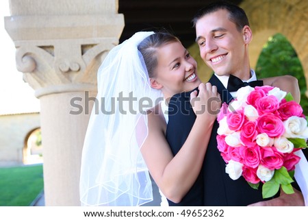 http://thumb9.shutterstock.com/display_pic_with_logo/4884/4884,1269706922,2/stock-photo-a-beautiful-woman-bride-and-handsome-man-groom-at-church-during-wedding-49652362.jpg