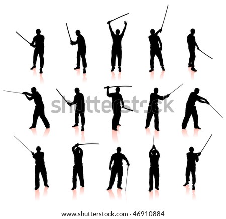 Black Ninja Silhouettes Stock Photos, Images, & Pictures | Shutterstock