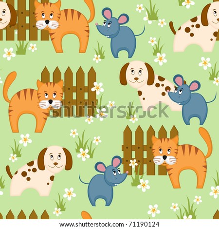 African Animal Seven Different Stile African Stock Vector 138477572