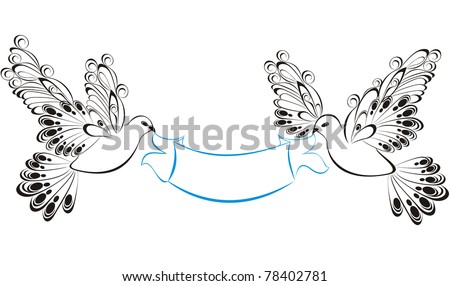 Birds Holding Ribbon Stock Photos, Images, & Pictures 