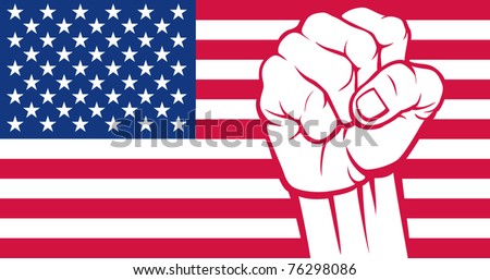 United States Of America Fist Flag Of United States Of America