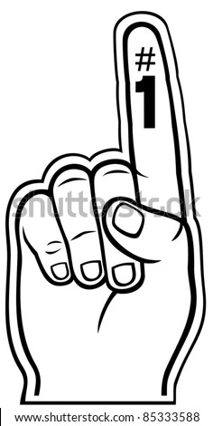 Foam Hand Number One Stock Photos Images Pictures Shutterstock