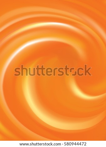 Rippled vibrant golden fond with space for text in glowing center. Curvy fluid surface vivid hot terracotta color. Mixed pure fresh compote of sweet carrot, apricot dessert syrup Rippled vibrant golden fond with space for text in glowing center. Curvy fluid surface vivid hot terracotta color. Mixed pure fresh compote of sweet carrot, apricot dessert syrup