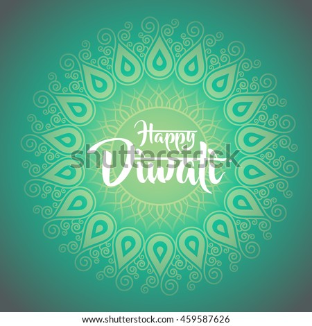 happy diwali with ornament of rangoli happy diwali with ornament of rangoli