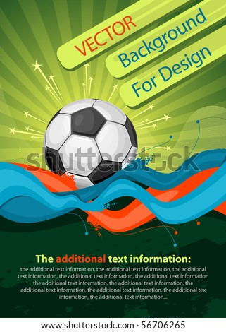 Football poster (background for design)   stock vector  football poster background