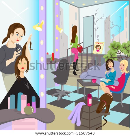 Beauty Salon Stock Vector 51589543 - Shutterstock