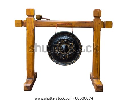  background one of Traditional Thai music instrument  stock photo