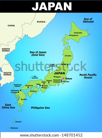 Japan Map Stock Photos, Images, & Pictures | Shutterstock