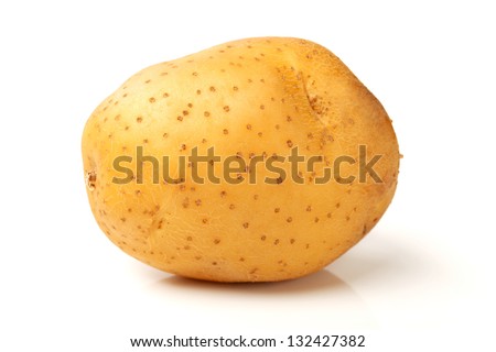 potato on white background - stock photo