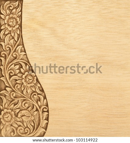 Wood Carving Flower Patterns