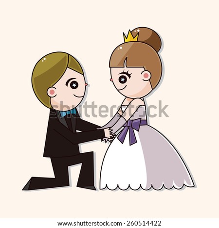 Cartoon Bride Groom Vector Clip Art Stock Vector 120213262 - Shutterstock