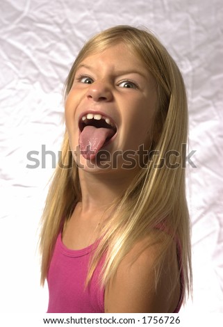 Young Girl Sticking Her Tongue Out Stock Photo 1756726 - Shutterstock