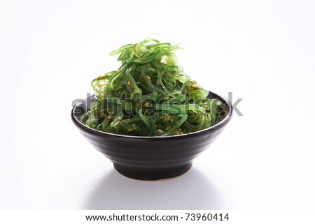 seaweed salad sliced marinated herring in sliced marinated herring in