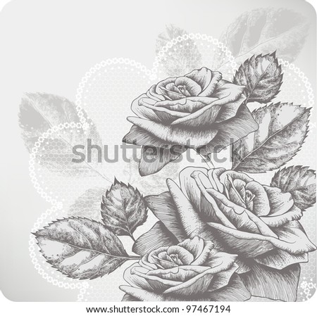 Rose outline Stock Photos, Images, & Pictures | Shutterstock