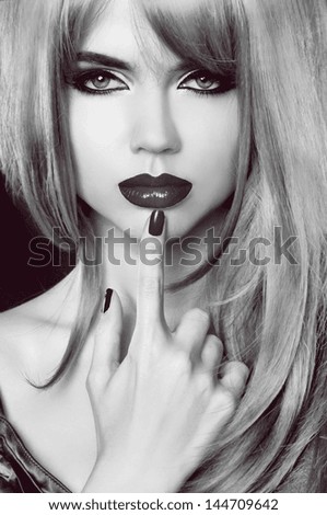 http://thumb9.shutterstock.com/display_pic_with_logo/662170/144709642/stock-photo-fashion-portrait-of-beautiful-girl-vogue-style-woman-black-and-white-photo-hairstyle-sexy-lips-144709642.jpg