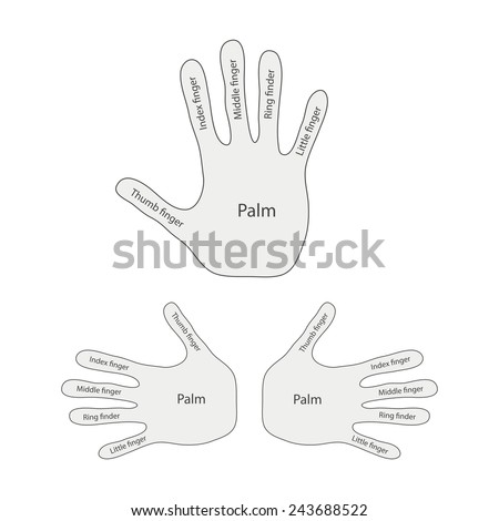 Black Hands Stock Vector 119984905 - Shutterstock