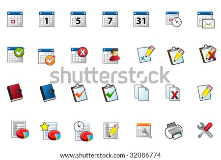 Planner Icon Stock Photos, Planner Icon Stock Photography, Planner Icon