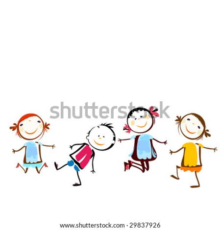 Kindergarten Kids Stock Vectors & Vector Clip Art | Shutterstock