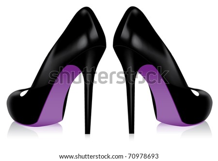 Vector High Heel Shoe Lipstick Stock Vector 75356671 - Shutterstock