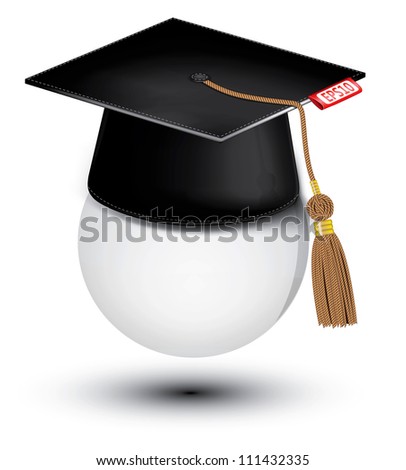 Graduation Cap Vector Stock Vector 111432335 - Shutterstock
