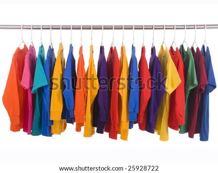 bright colored tee shirts