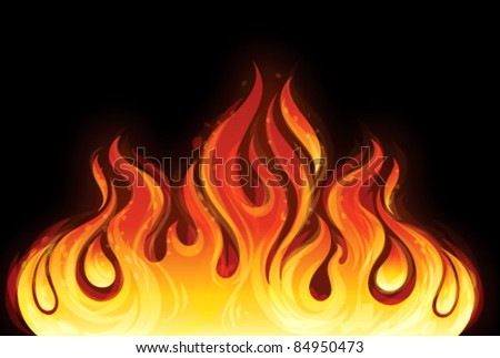 Fire Stock Vector 84950473 - Shutterstock
