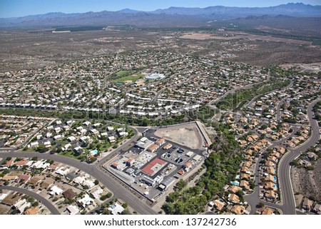 facility in upscale suburb of Fountain Hills, Arizona - stock photo