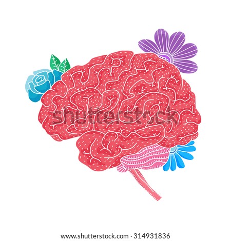 Brain Eyes Vector Illustration Stock Vector 30719590 - Shutterstock