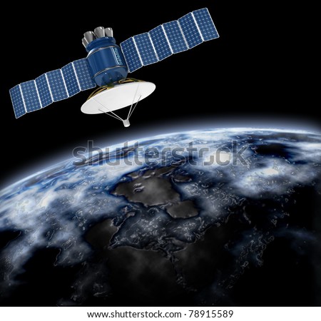 Write about artificial satellites images