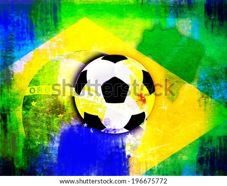 Creative Abstract Brazilian Soccer Team Vector Stock Vector 191950601 