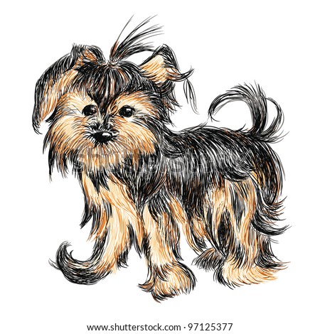 Cute cartoon yorkie Stock Photos, Images, & Pictures | Shutterstock