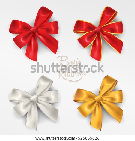 Ribbon in various colours. Ribbon in various colours.