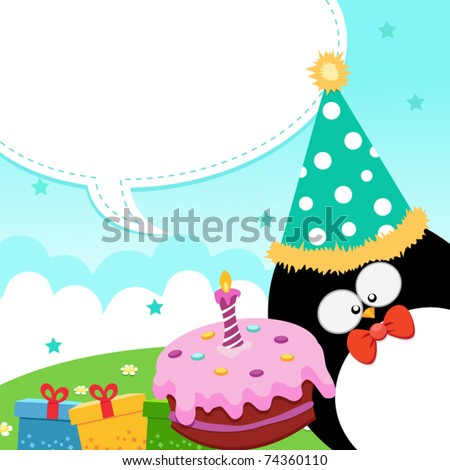 Birthday Message - stock vector