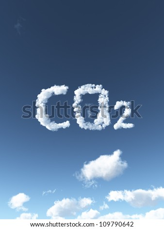 Steam Cloud Icon Clouds forms the symbol co2