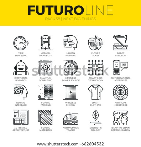 Unique thin line icons set of new future innovation in technology. Premium quality outline symbol collection. Modern linear pictogram pack of metaphors. Stroke vector logo concept for web graphics. Unique thin line icons set of new future innovation in technology. Premium quality outline symbol collection. Modern linear pictogram pack of metaphors. Stroke vector logo concept for web graphics.