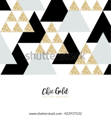 Modern Chic Gold Background Vector Design - stock vector Modern Chic Gold Background Vector Design - stock vector
