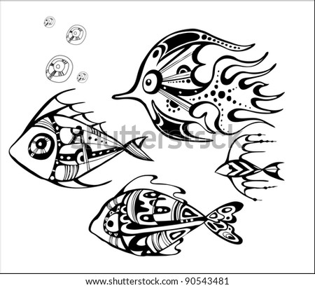 Black Fish Stock Vectors & Vector Clip Art | Shutterstock