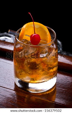 Alcoholic Drink Called Old Fashioned Alcoholic Drink Called Old Fashioned