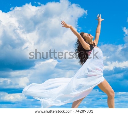 Angelic Exercise To Spellbind The Summer Fury Stock Photo 38956123