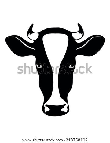 Cow Head Silhouette Stock Photos, Images, & Pictures 