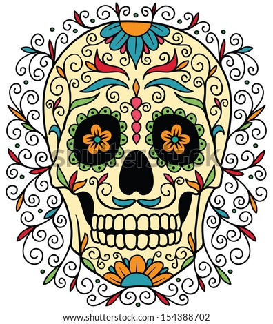 Day Of The Dead Skull Stock Photos, Images, & Pictures 