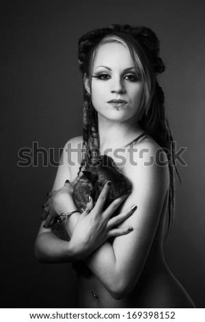 seductively holding a snake nude drunk sorority girls