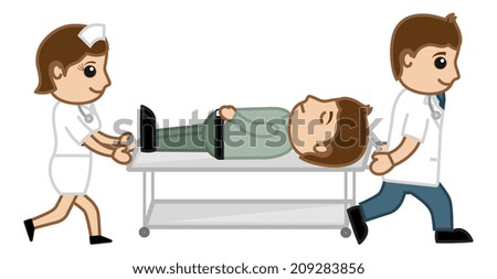 Doctor Clinic Nurse Medical Cartoon Characters Stock Vector 147660932