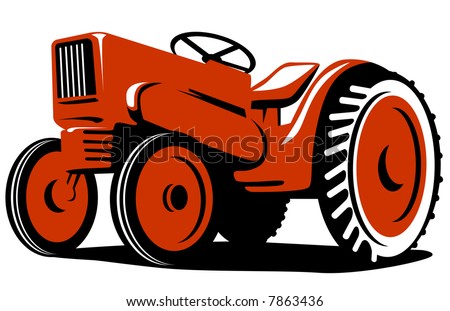 Vintage Orange Tractor Stock Photos, Images, & Pictures ...