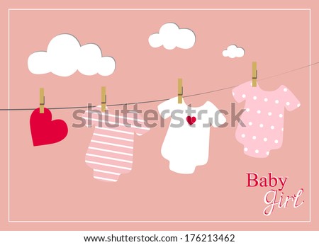 baby girl shower invitation