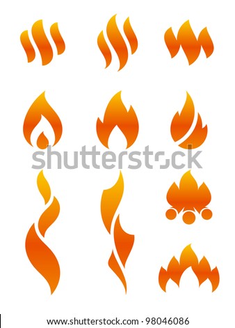 Red Fire Flames clip art Free Vector / 4Vector