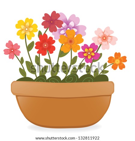 Flower Pot clip art Free Vector / 4Vector