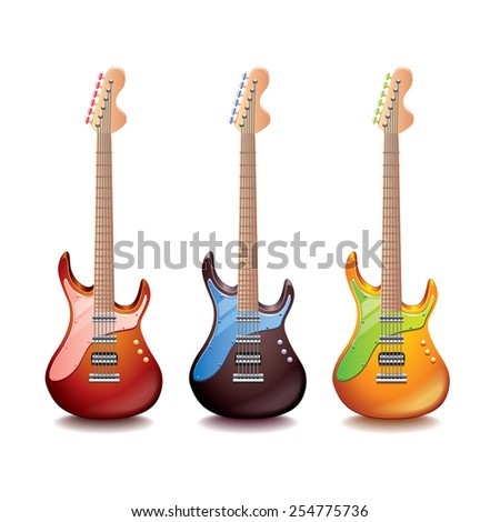 Red Electric Guitar clip art Free Vector / 4Vector