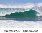 large waves break off the north ...